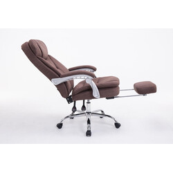 Ergonomisk XL-kontorsstol med justerbart fotstöd och gungfunktion