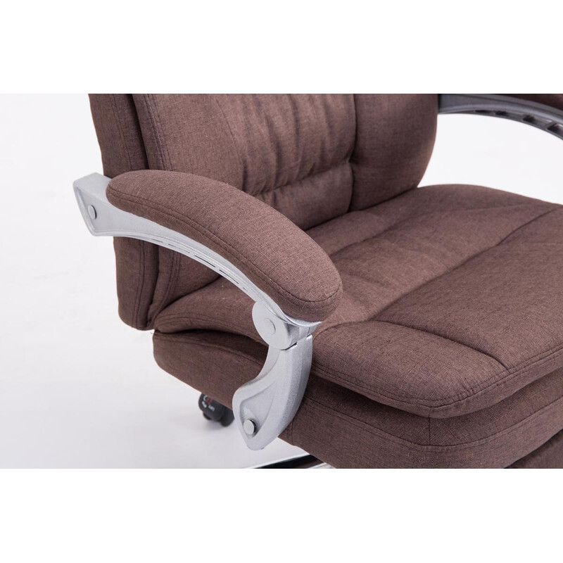 Ergonomisk XL-kontorsstol med justerbart fotstöd och gungfunktion