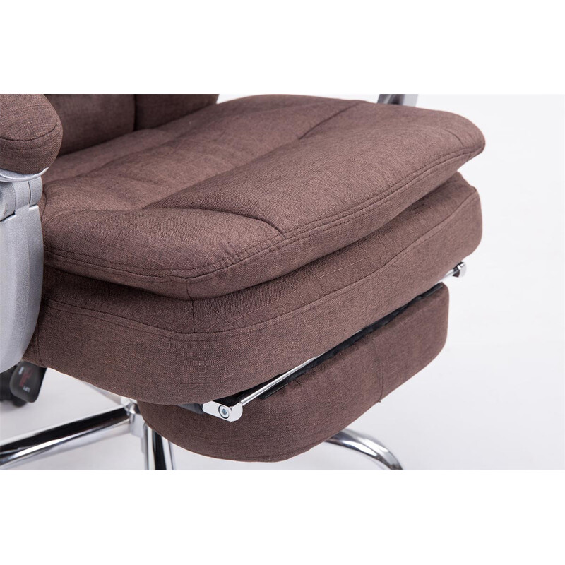 Ergonomisk XL-kontorsstol med justerbart fotstöd och gungfunktion