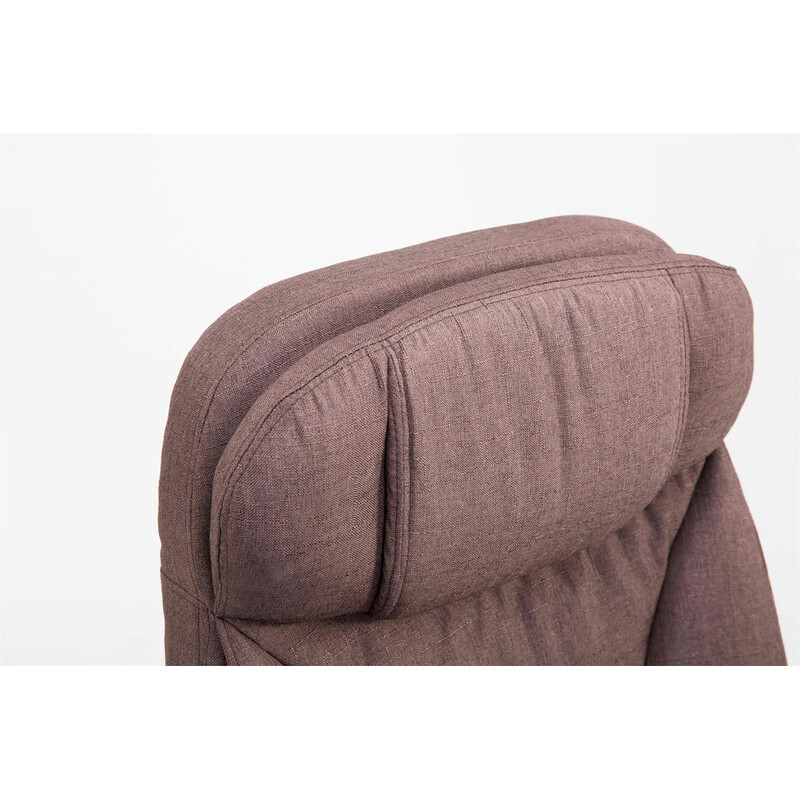 Ergonomisk XL-kontorsstol med justerbart fotstöd och gungfunktion