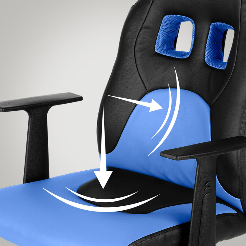 Bekväm och sportig gamingstol för barn med justerbar höjd