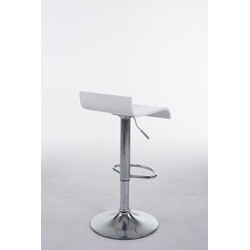 Elegant justerbar barstol i trä med kromad stomme