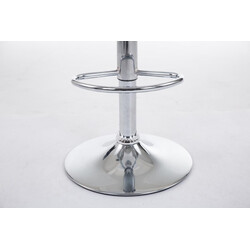 Elegant justerbar barstol i trä med kromad stomme