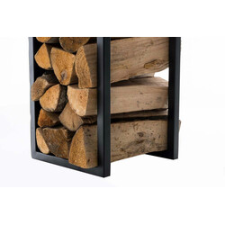 Elegant och tidlös vedförvaring i högkvalitativa material