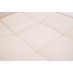 Bekväm och justerbar matstol med stilrent quiltat överdrag