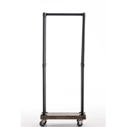 Elegant vedställning med hjul och robust metallram