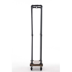 Elegant vedställning med hjul och robust metallram