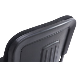 Stapelbar konferensstol med vadderad sits och metallram