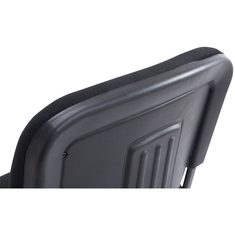 Stapelbar konferensstol med vadderad sits och metallram