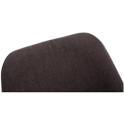 Elegant matstol med vadderad sits och bokträstomme