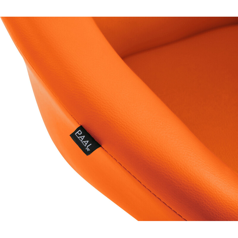 Elegant justerbar barstol med konstläder och fotstöd