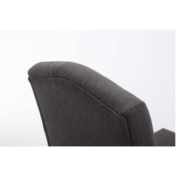 Stilren barstol i gummiträ med klädd sits och ryggstöd