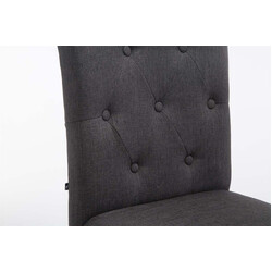 Stilren barstol i gummiträ med klädd sits och ryggstöd