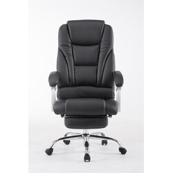 Bekväm ergonomisk kontorsstol med fotstöd och justerbar höjd