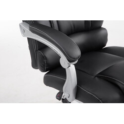 Bekväm ergonomisk kontorsstol med fotstöd och justerbar höjd