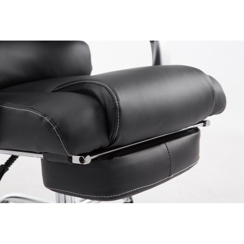 Bekväm ergonomisk kontorsstol med fotstöd och justerbar höjd