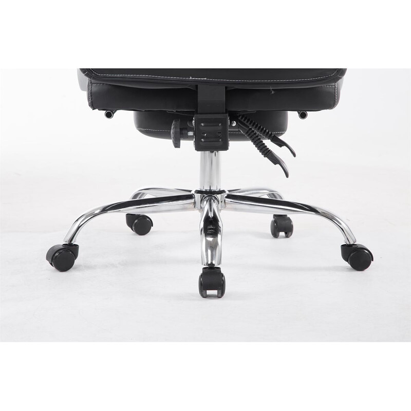 Bekväm ergonomisk kontorsstol med fotstöd och justerbar höjd