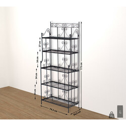 Mångsidig vikbar hylla för inomhus- och utomhusbruk