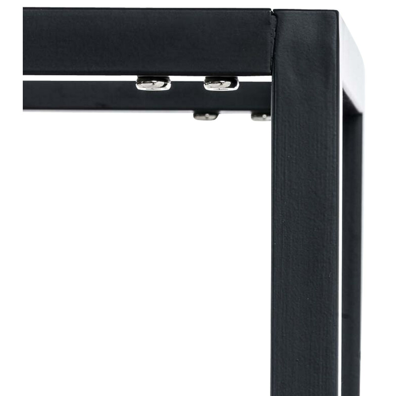 Elegant vedställ med hjul i rostfritt stål eller svart metall