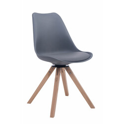 Elegant modern besöksstol i plast