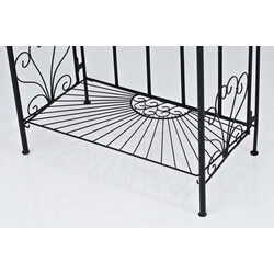 Hopfällbar metallhylla med lantlig design och hög hållbarhet