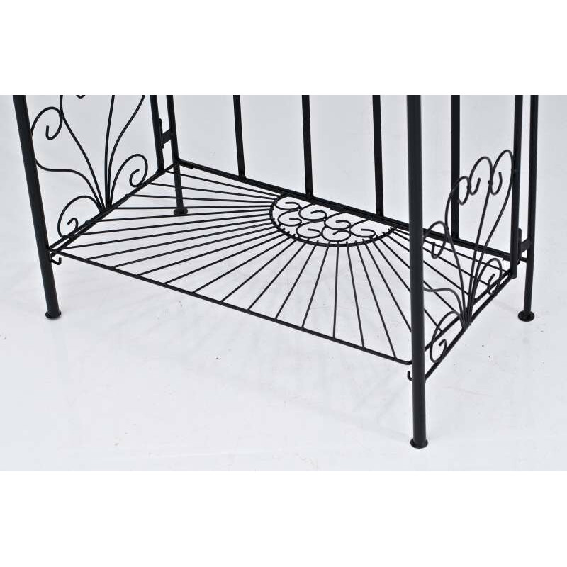 Hopfällbar metallhylla med lantlig design och hög hållbarhet