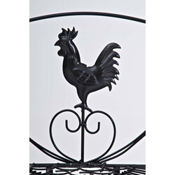 Hopfällbar metallhylla med lantlig design och hög hållbarhet