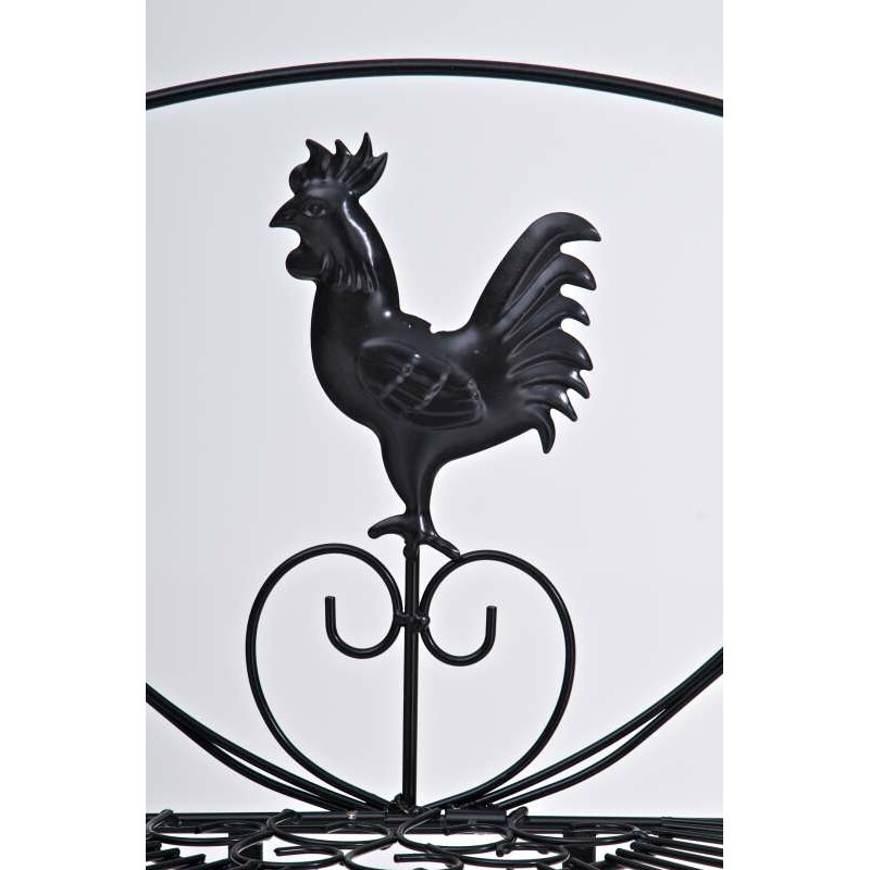 Hopfällbar metallhylla med lantlig design och hög hållbarhet