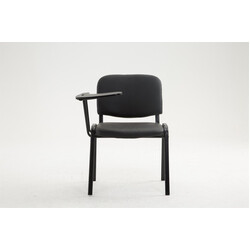 Bekväm besöksstol med fällbart bord för väntrum