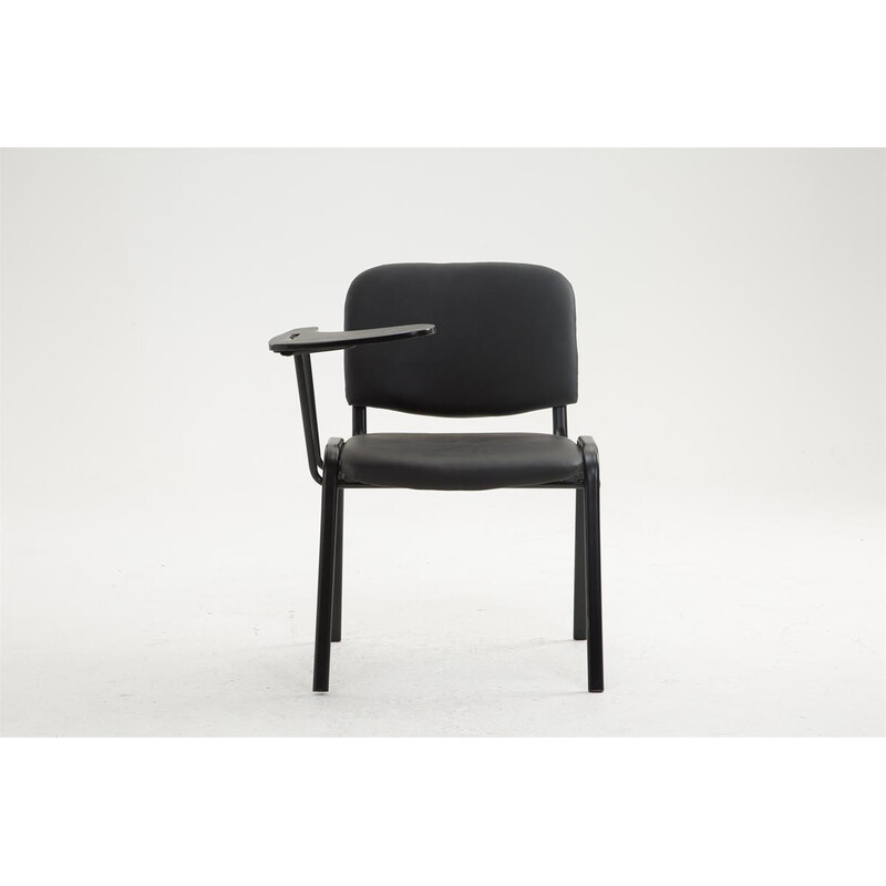 Bekväm besöksstol med fällbart bord för väntrum