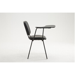 Bekväm besöksstol med fällbart bord för väntrum