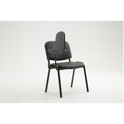 Bekväm besöksstol med fällbart bord för väntrum