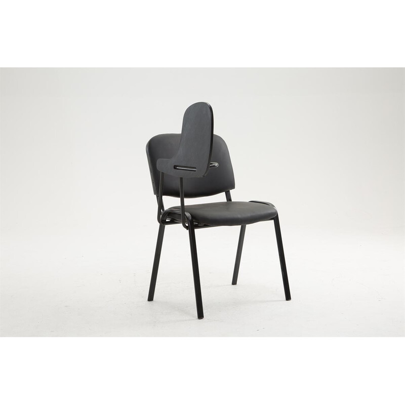 Bekväm besöksstol med fällbart bord för väntrum