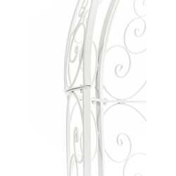 Elegant halvpaviljong med bänk för romantisk trädgårdsmiljö