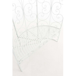 Elegant halvpaviljong med bänk för romantisk trädgårdsmiljö