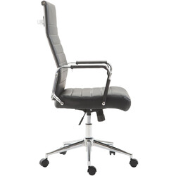 Bekväm ergonomisk kontorsstol i konstläder med gungmekanism