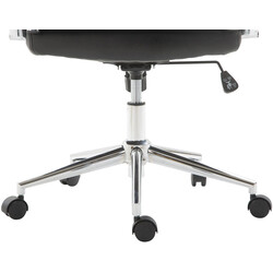 Bekväm ergonomisk kontorsstol i konstläder med gungmekanism