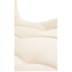 Elegant matstol med konstläder och träben för modern inredning