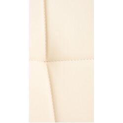 Elegant matstol med konstläder och träben för modern inredning