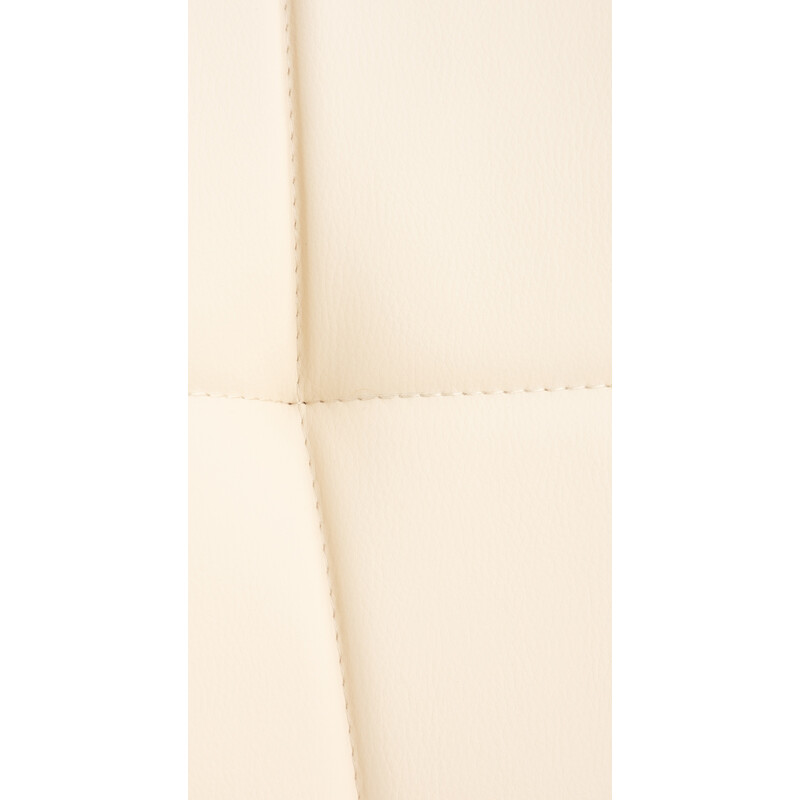 Elegant matstol med konstläder och träben för modern inredning