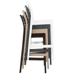 Stapelbar väderbeständig stol i glasfiberförstärkt polypropen