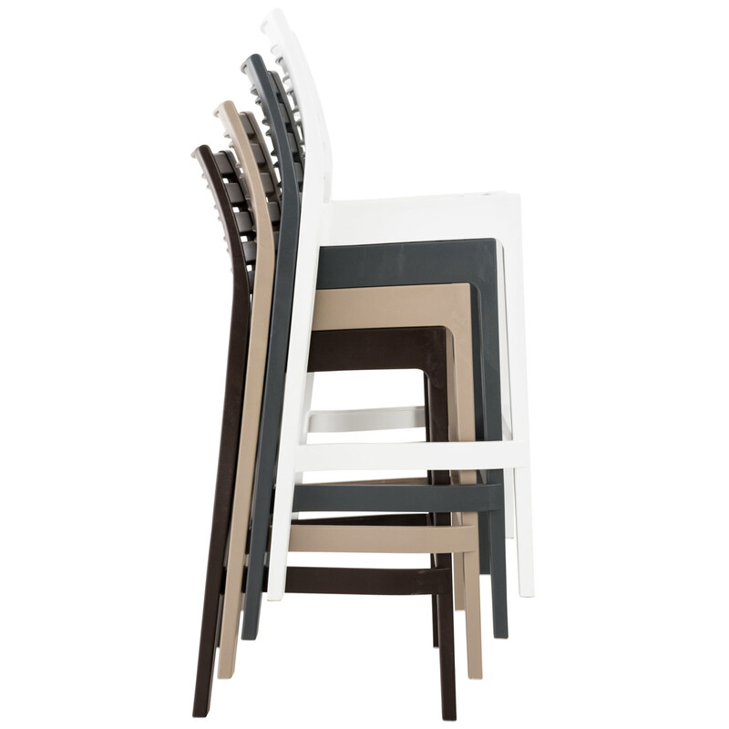 Stapelbar väderbeständig stol i glasfiberförstärkt polypropen