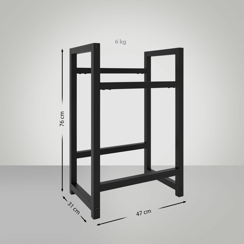 Elegant och praktisk förvaringshylla för dryckeslådor i metall