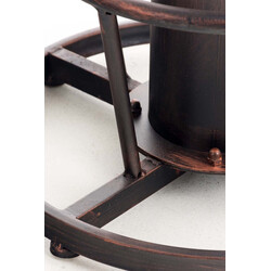 Höjdjusterbart industriellt ståbord i metall och furu