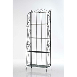 Elegant hopfällbar järnhylla med antik design och stabil konstruktion