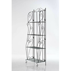 Elegant hopfällbar järnhylla med antik design och stabil konstruktion