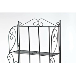 Elegant hopfällbar järnhylla med antik design och stabil konstruktion